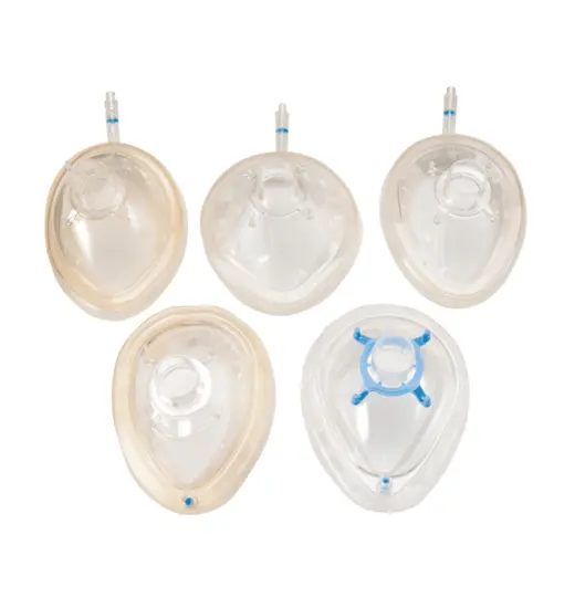 Several Vyaire anesthesia masks in different configurations.