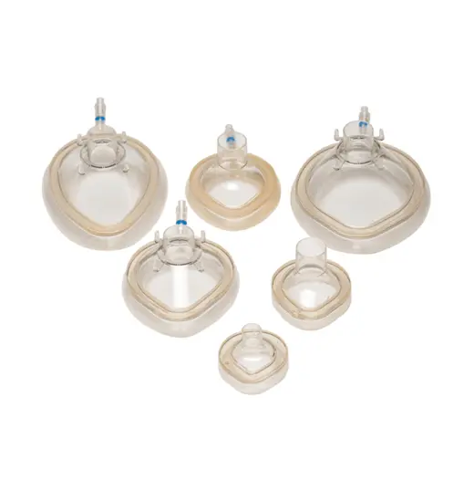 Several Vyaire anesthesia masks in different sizes.