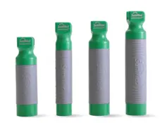 Vyaire's lineup of SunMed GreenLine laryngoscope handles.