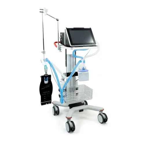 Vyaire's next-generation bellavista 1000 ventilator on a portable cart.